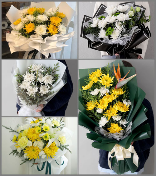 山西运城河津市僧楼镇北张吴村白事花束代送